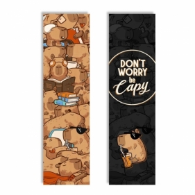 Zakładka kartonowa - Don`t worry be Capy